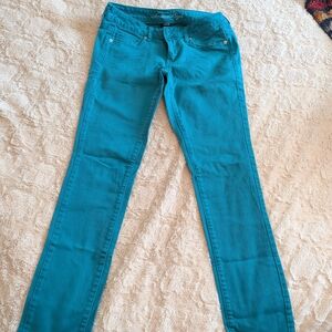American Eagle Outfitters Turquoise Slim Jeans